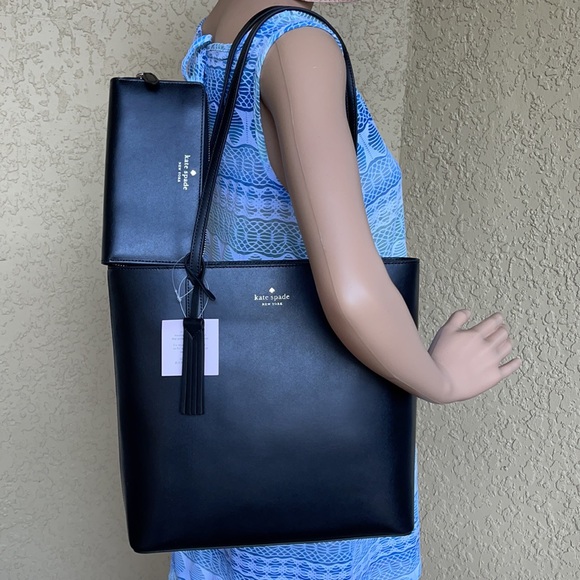 KATE SPADE JANA TOTE BLACK & Kate Spade jana large continental wallet - Picture 11 of 16